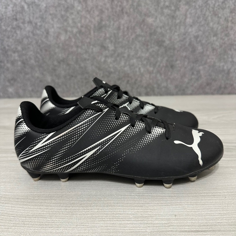Puma Attacanto FG AG Soccer Cleats Black Silver Mist Womens Size 4
